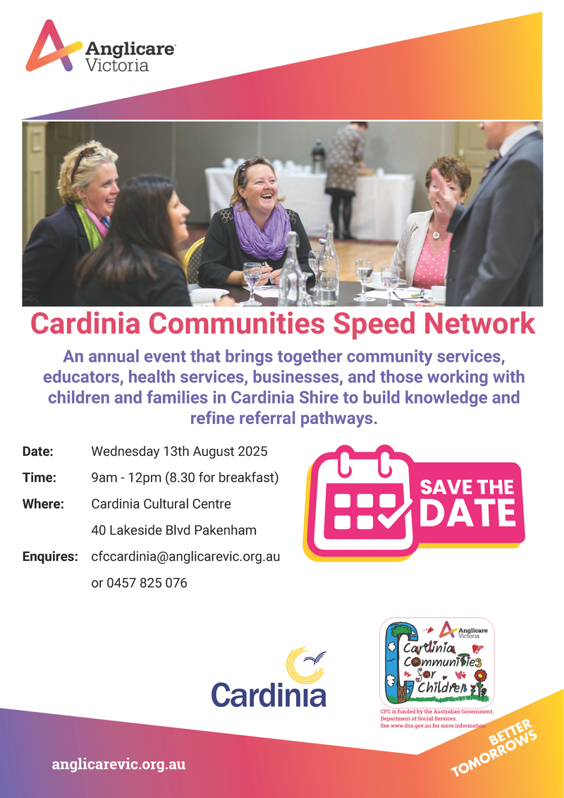 Cardinia Communities Speed Network | Communities for Children Cardinia ...